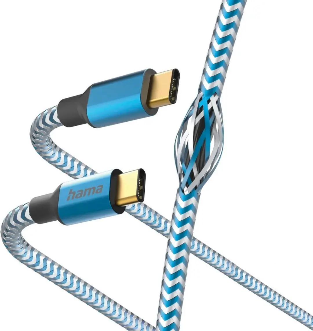 Hama USB-C Kabel 3A 480Mbps 150cm - Blauw