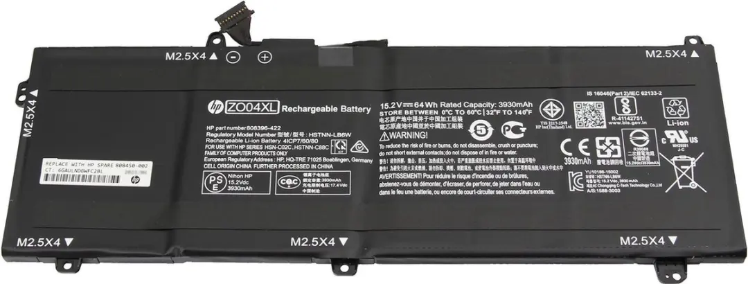 HP 808450-002 Batterij - 64Wh