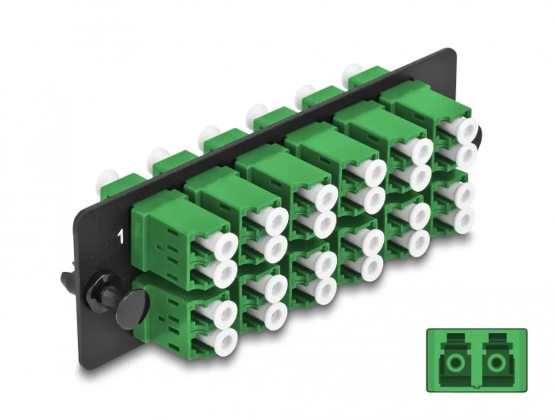Delock LC Duplex APC 12-Ports Adapterpaneel