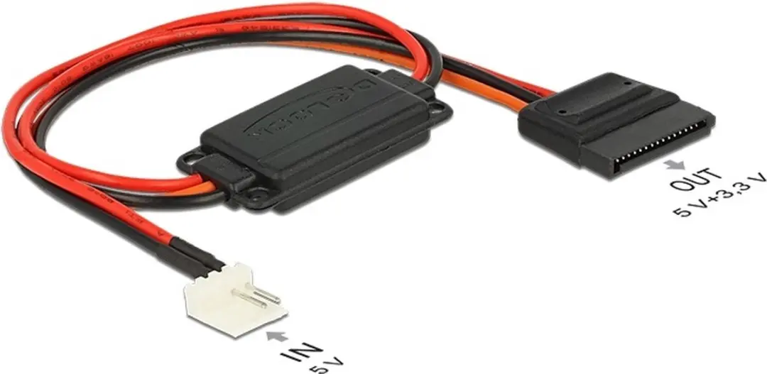 Delock Floppy naar SATA Voltage Converter 5V