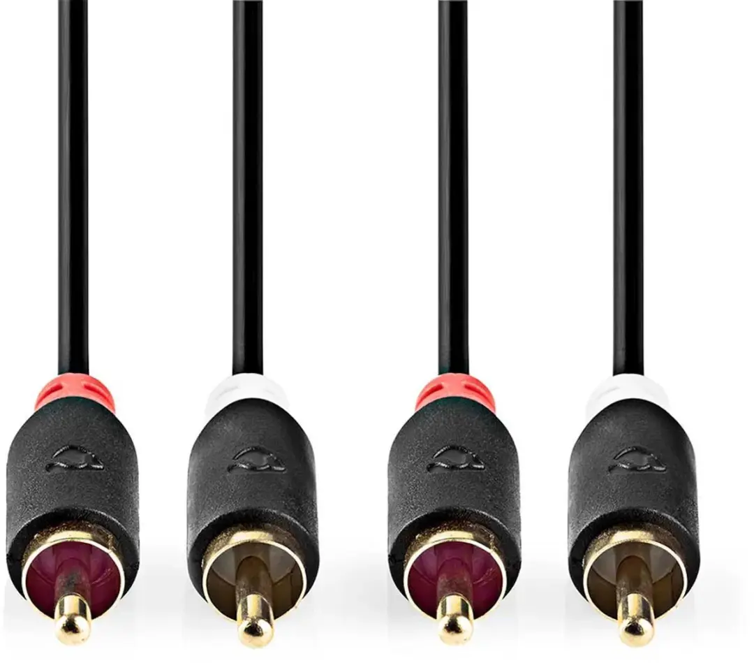 Nedis Stereo-Audiokabel CABW24200AT50 - 5m - Verguld - Antraciet