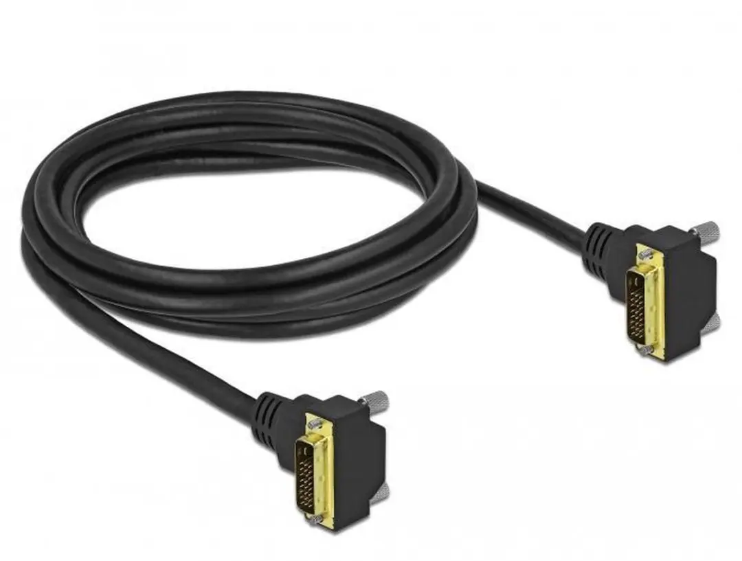 Delock DVI-D Dual Link Kabel - 2x Haaks - Verguld - 2m