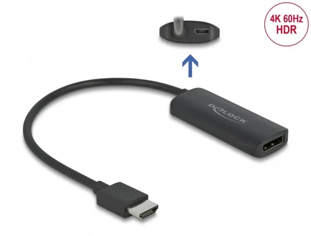 Delock 63206 HDMI naar DisplayPort Adapter