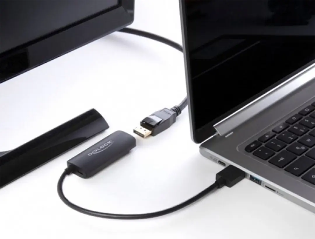 Delock 63206 HDMI naar DisplayPort Adapter - Zwart