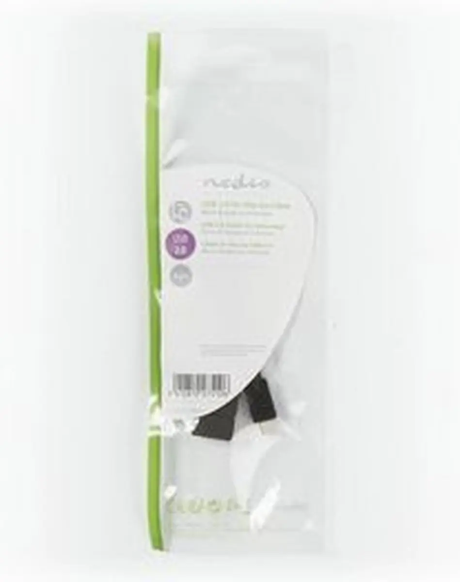 Nedis USB Micro-B Adapter USB-A Female 0.2m - Zwart