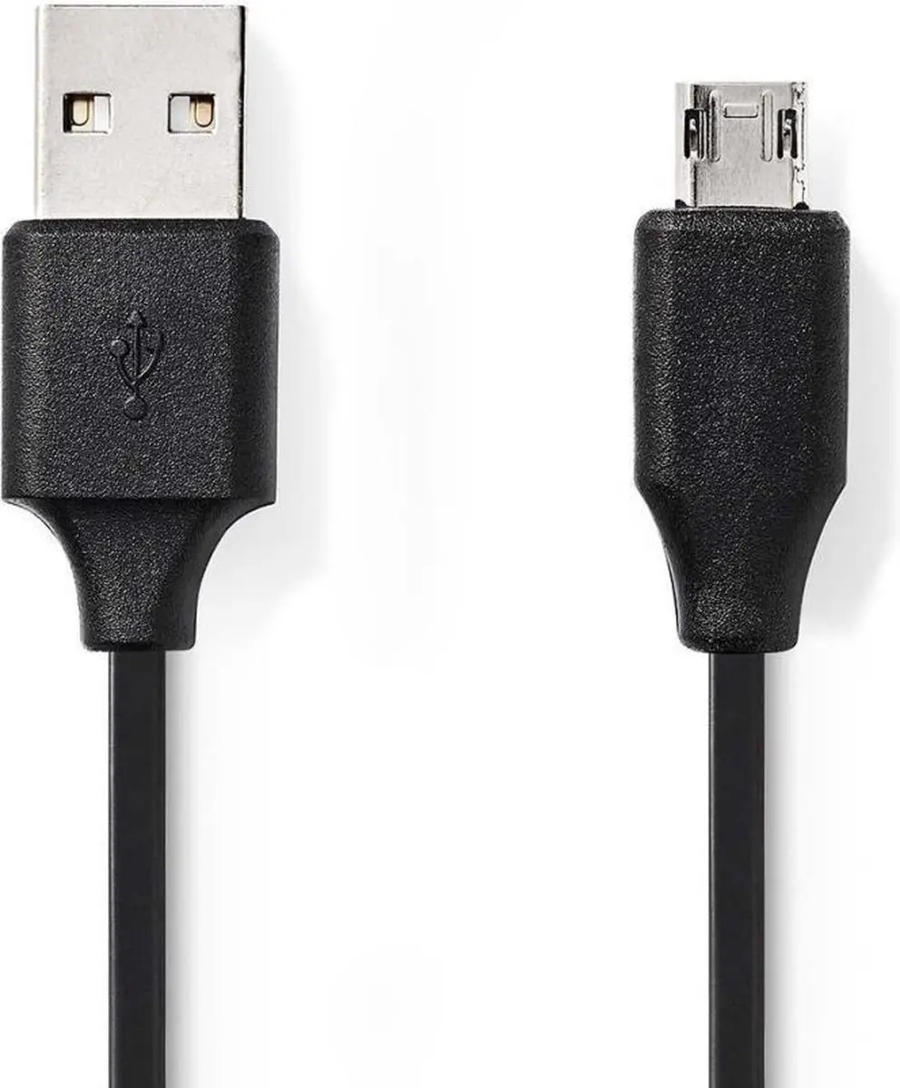 Nedis USB Micro-B Adapter USB-A Female 0.2m - Zwart