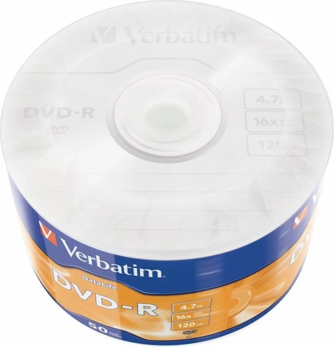 Verbatim DVD-R Matt Silver 4.7GB - 50 Stuks