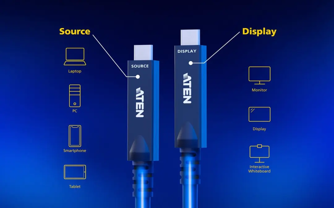 Aten UE3415F USB-kabel 15m - USB-C - Zwart