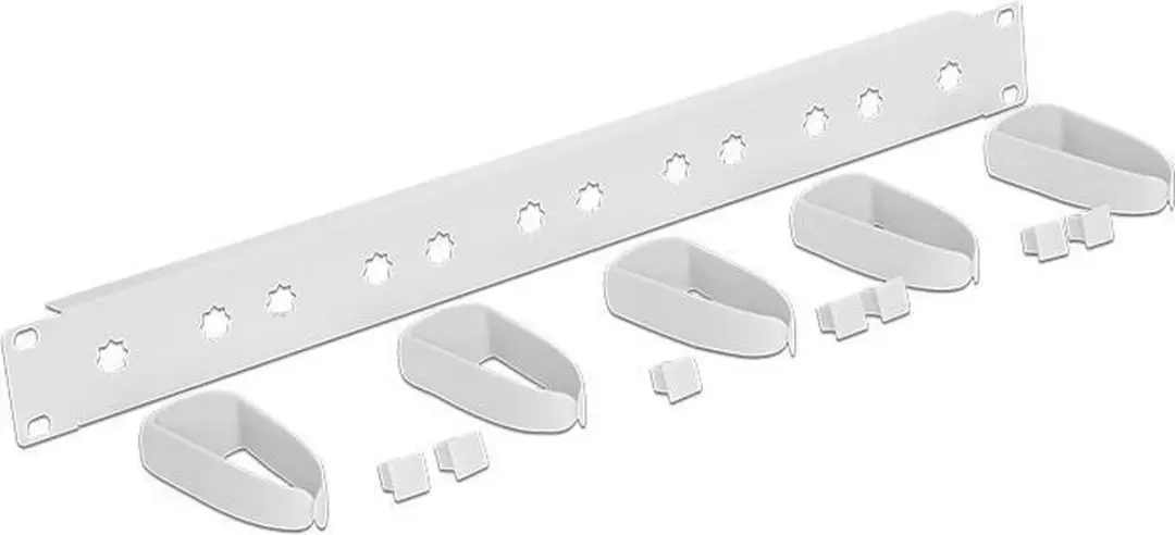 Delock 19" Kabelmanagementpaneel 43346 - Grijs