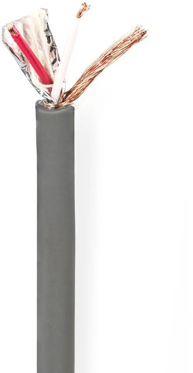 Nedis DMX-Kabel 110 Ohm 100m - 20x0.12mm Donkergrijs