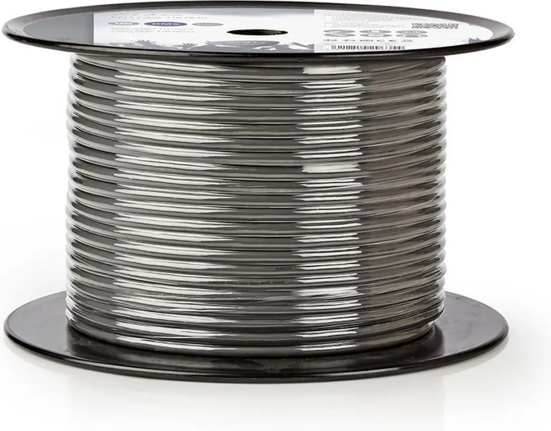 Nedis DMX-Kabel 110 Ohm 100m - 20x0.12mm Donkergrijs