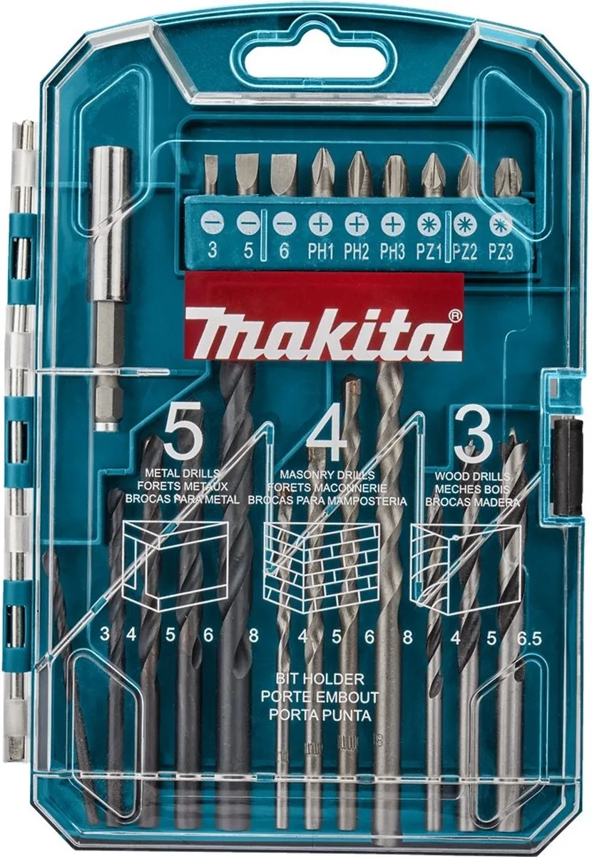 Makita P-44002 Boren/Schroefbit Set 22-delig