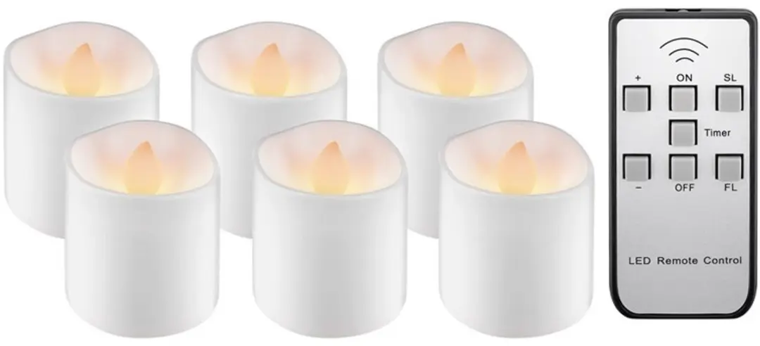 Goobay LED Theelichtjes 6 Stuks - Wit - IP20