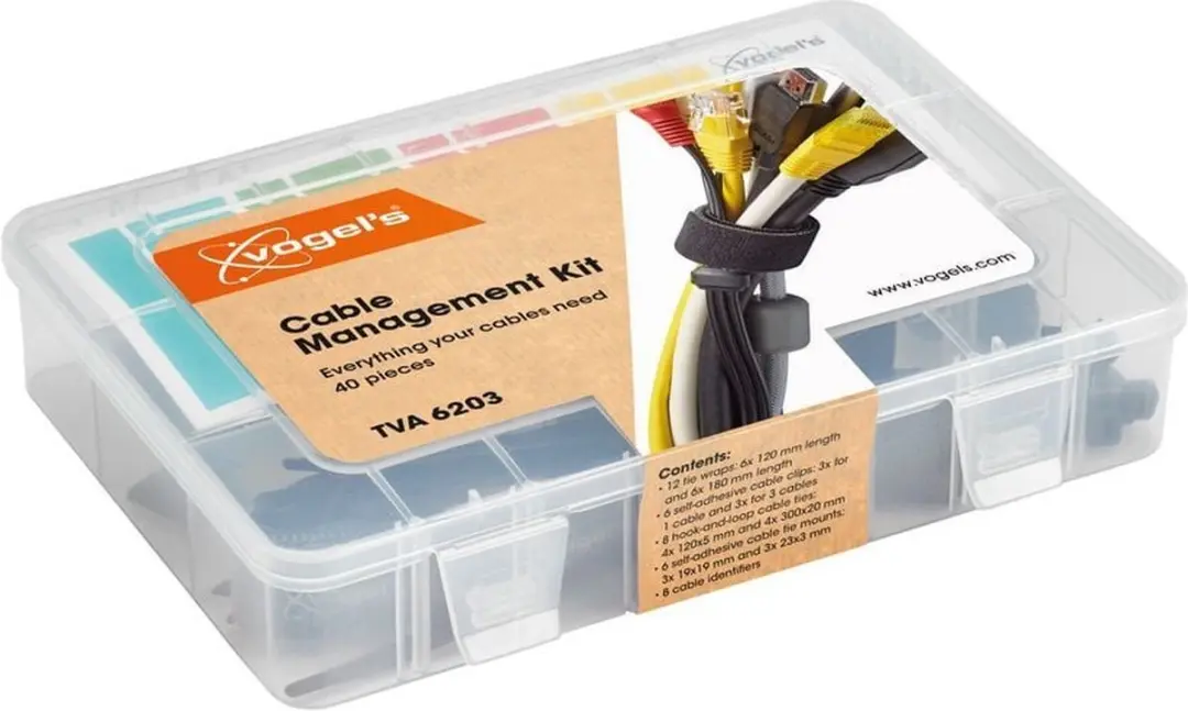 Vogel's TVA 6203 Kabelaccessoire Set - Zwart