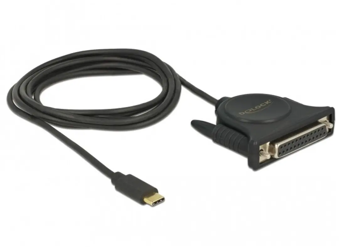 Delock USB-C naar IEEE1284 Parallelle Printerkabel 1,8m - PL2305