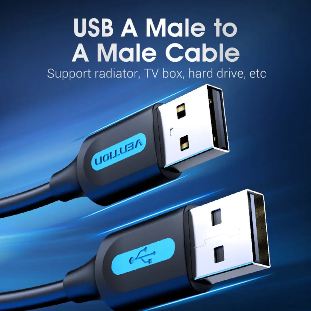 Vention COJBF USB 2.0 Kabel A - Zwart