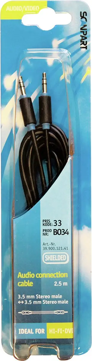 Scanpart AUX Kabel 2.5m 3.5mm Jack