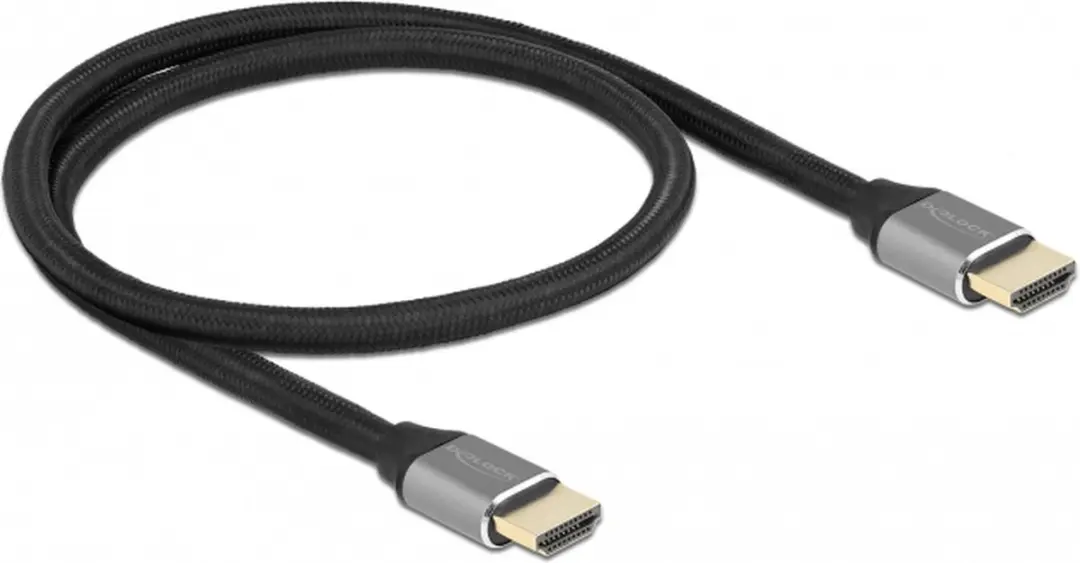 Delock Ultra High Speed HDMI Kabel 48 Gbps 8K 60Hz - 0,5m - Grijs