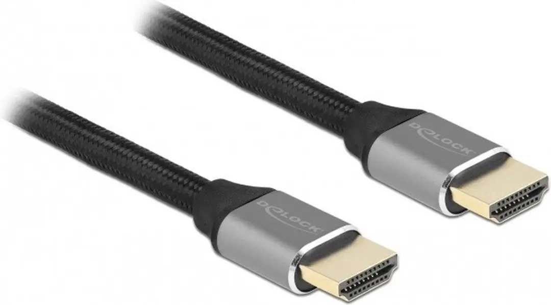 Delock Ultra High Speed HDMI Kabel 48 Gbps 8K 60Hz - 0,5m - Grijs