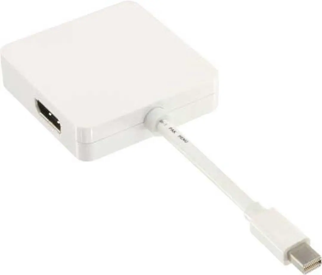 InLine Mini DisplayPort naar HDMI/DVI/DisplayPort Adapterkabel - Wit