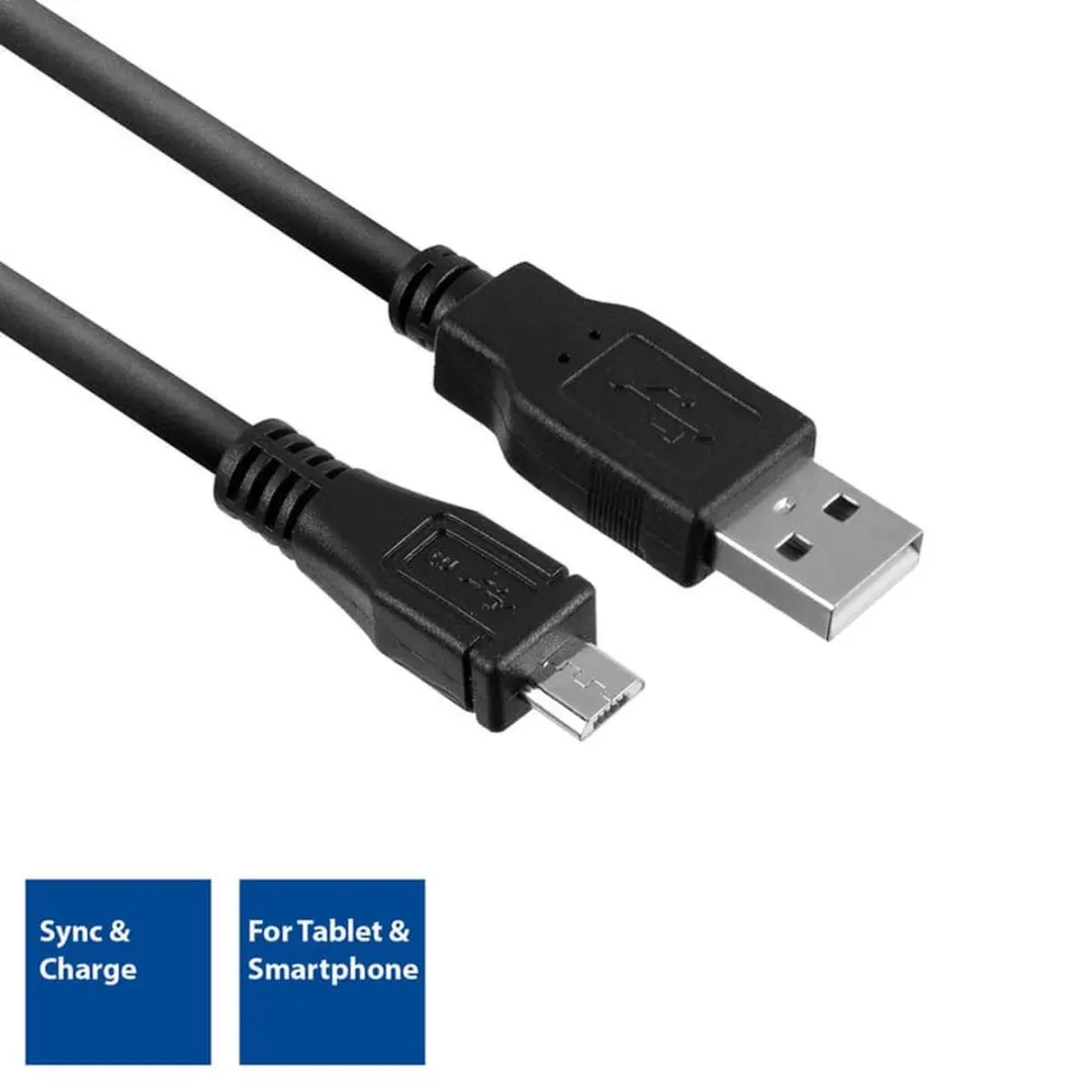 ACT AC3000 USB 2.0 Kabel A-male naar micro-B 1m