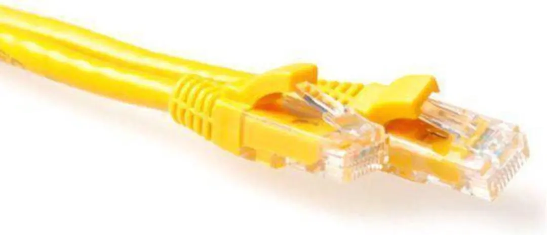 ACT Gele LSZH U/UTP CAT6A Patchkabel 10m - RJ45