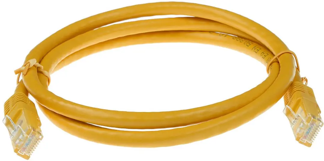 ACT Gele LSZH U/UTP CAT6A Patchkabel 10m - RJ45