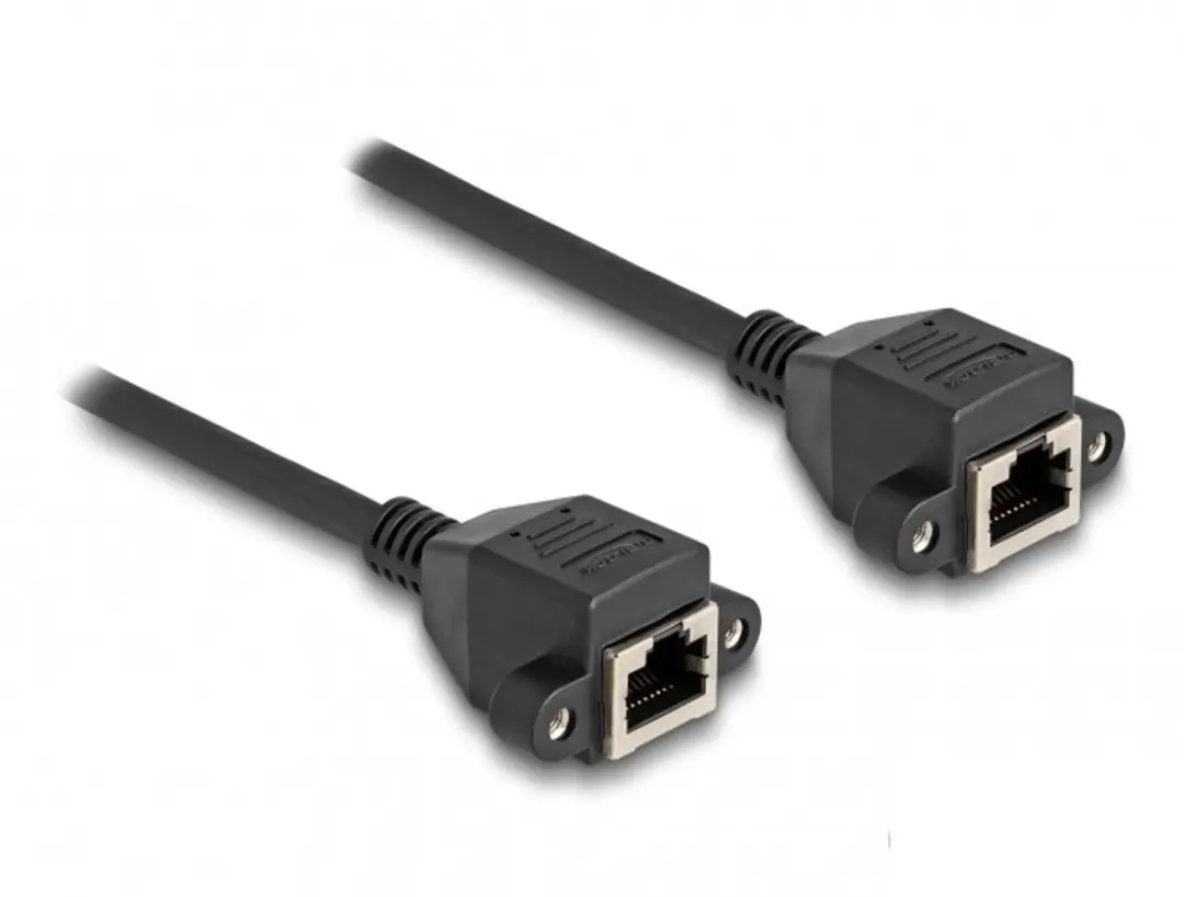 Delock RJ50 Kabel female to female S/FTP 5m - Zwart
