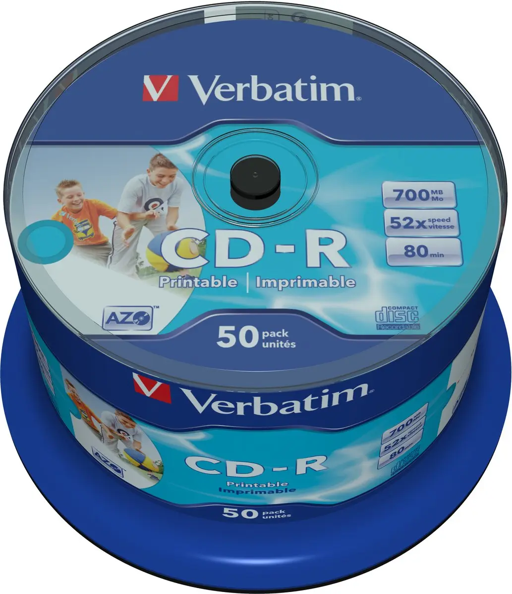 Verbatim DataLifePlus CD-R 700MB 52x - 50 Stuks - afbeelding 6 van 6