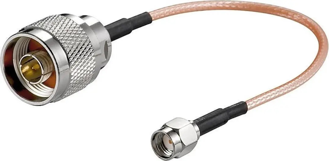 Goobay RP-SMA Kabel RG316 50 Ohm - 0,15m - Transparant
