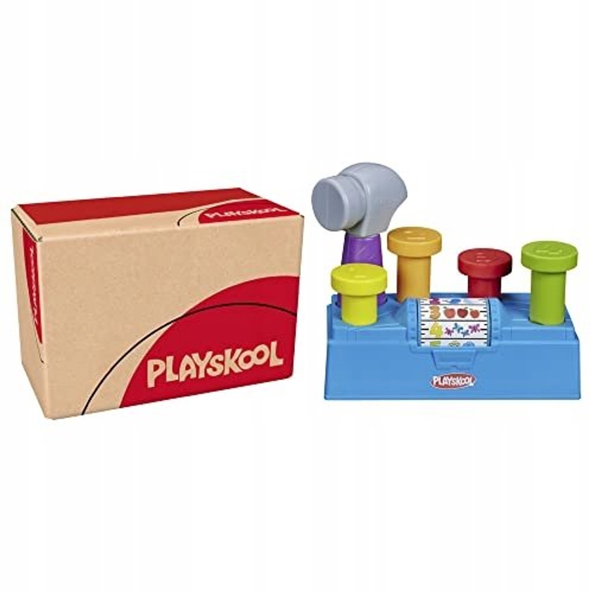 Playskool hammer knock bench activiteitenspeelgoed Tap ‘n Spin speelgoedwerkbank voor peuters vanaf 12 maanden
