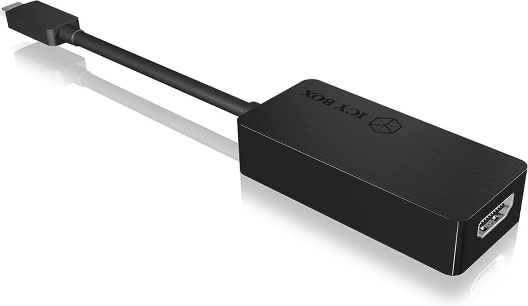 Icy Box USB-C naar HDMI Adapter - Zwart