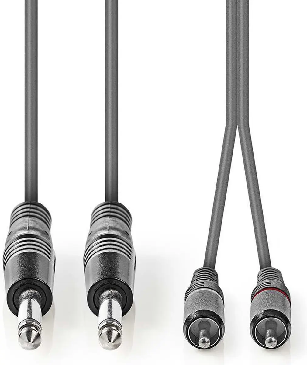Nedis Stereo-Audiokabel 2x 6,35mm Male