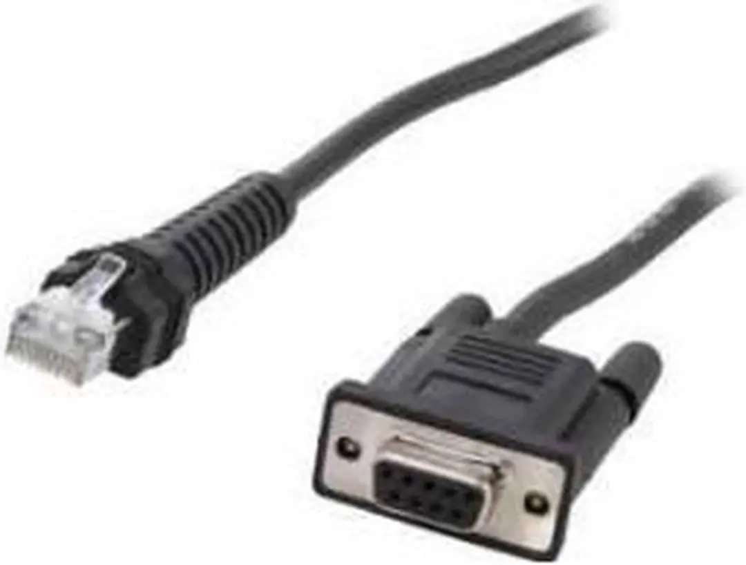 Zebra CBA-RF5-S07ZAR Seriële Kabel - DB-9 naar RJ-45 - 0,82m - Zwart
