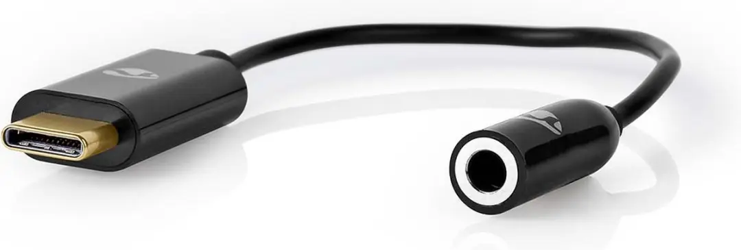 Nedis USB-C Adapter 3,5mm Vrouwelijk - 15cm - Zwart