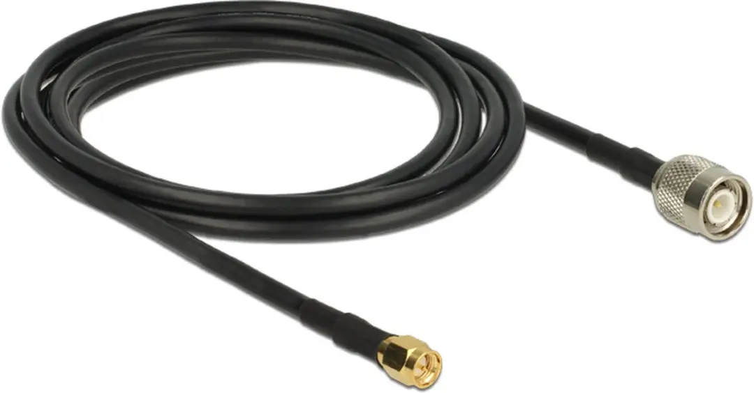 Delock SMA-TNC Kabel CFD200/RF200 50 Ohm - 2,5m - Zwart