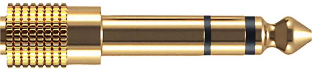 Oehlbach Koptelefoon Verloopplug 3,5mm naar 6,3mm - Goud