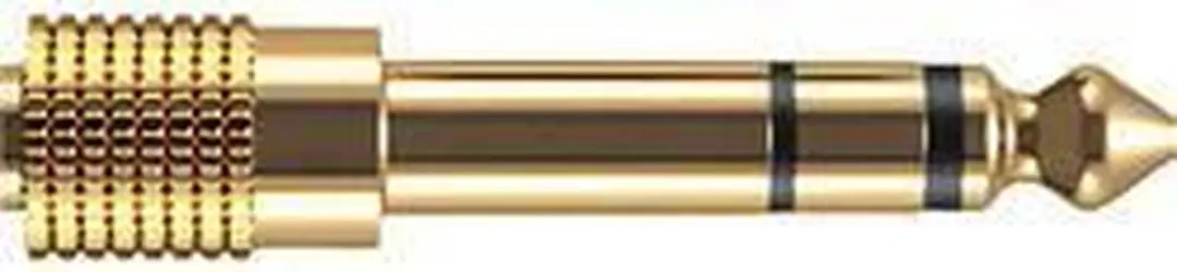 Oehlbach Koptelefoon Verloopplug 3,5mm naar 6,3mm - Goud