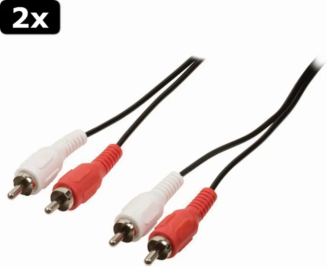 Nedis CAGB24200BK15 Stereo-audiokabel 2x RCA M