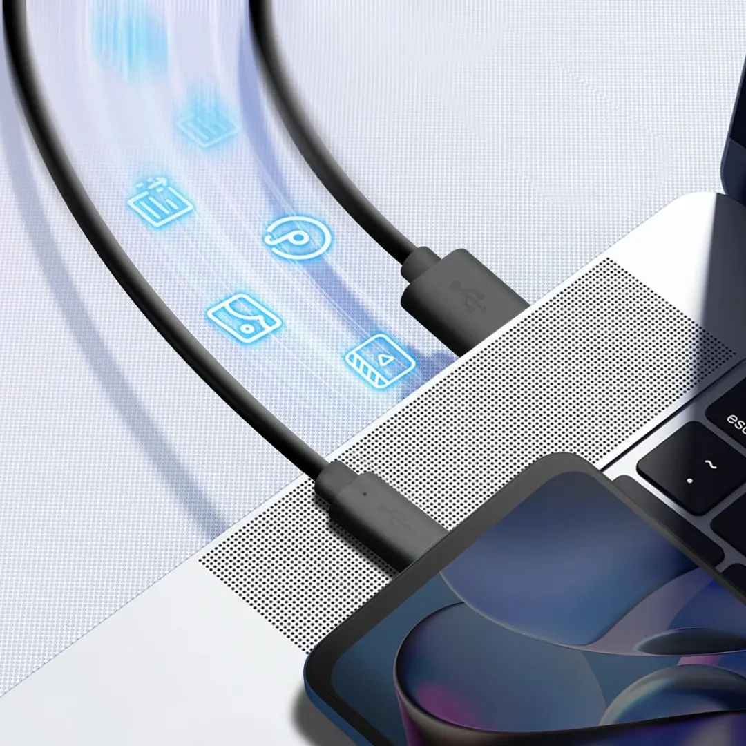 Motorola USB-A naar USB-C Oplaadkabel 1m - Zwart