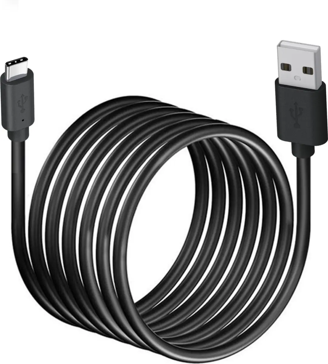 Motorola USB-A naar USB-C Oplaadkabel 1m - Zwart