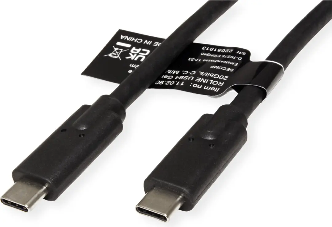 Roline USB4 Gen3x2 Kabel C-C M/M 20Gbit/s 100W