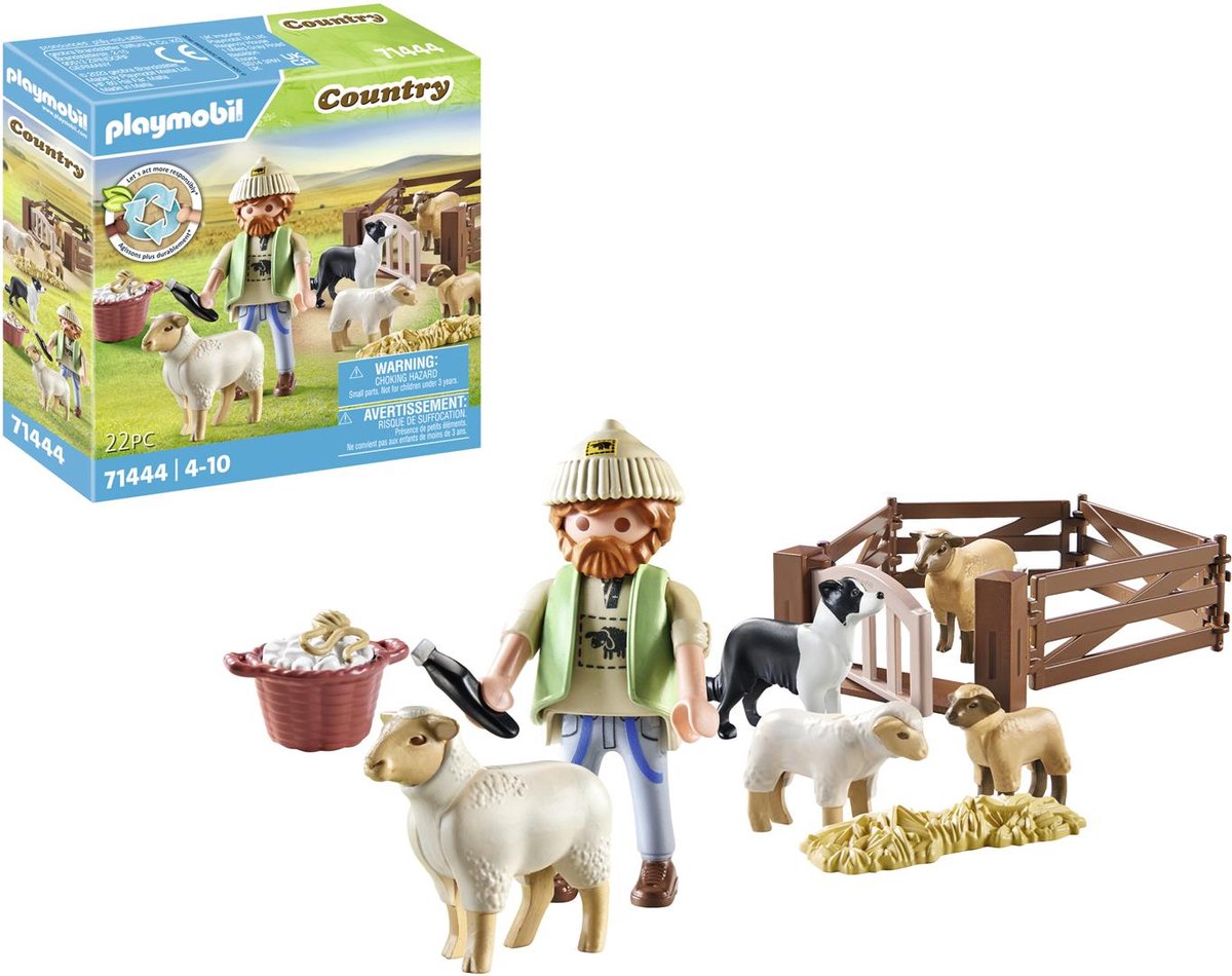 PLAYMOBIL Country Jonge herder met schapen - 71444