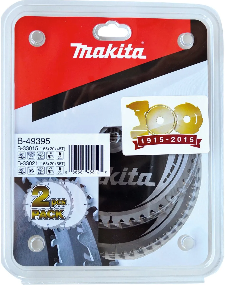 Makita B-49395 Hardmetalen Zaagset 165mm