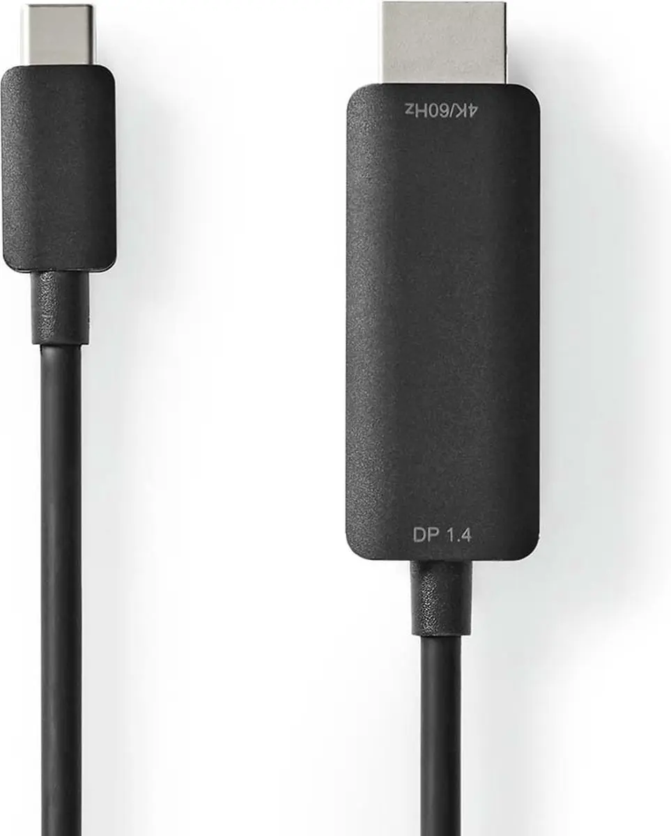 Nedis USB-C naar HDMI Adapter CCGB64655BK20 - 4K@60Hz - 2m - Zwart