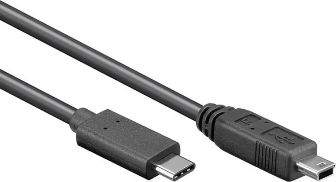 Goobay USB Mini B naar USB-C Kabel 0,5m - USB2.0 - 10 Stuks