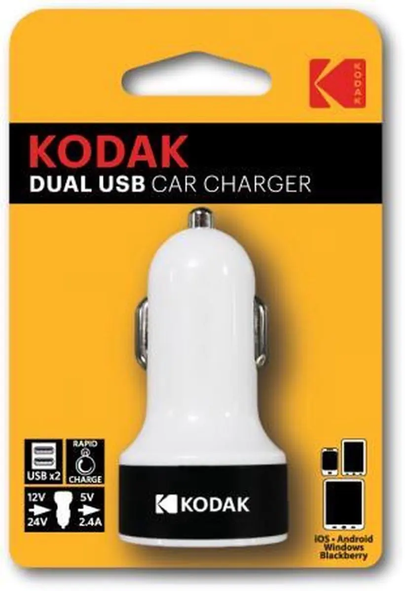 Kodak Dual USB Auto Adapter