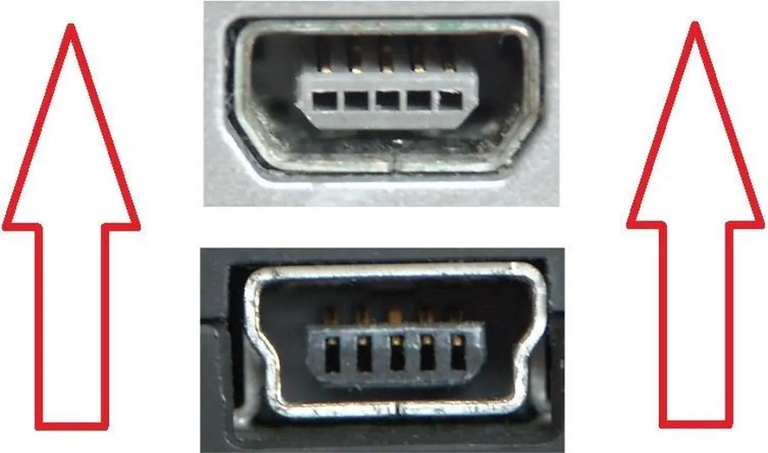 InLine USB Mini B naar USB-A Kabel 0,5m - USB 2.0 - 1A - Zwart