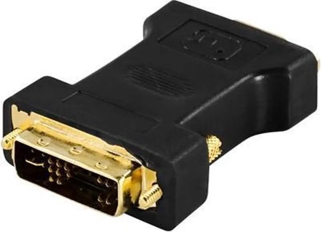 Deltaco DVI-4 DVI-VGA Adapter - Zwart