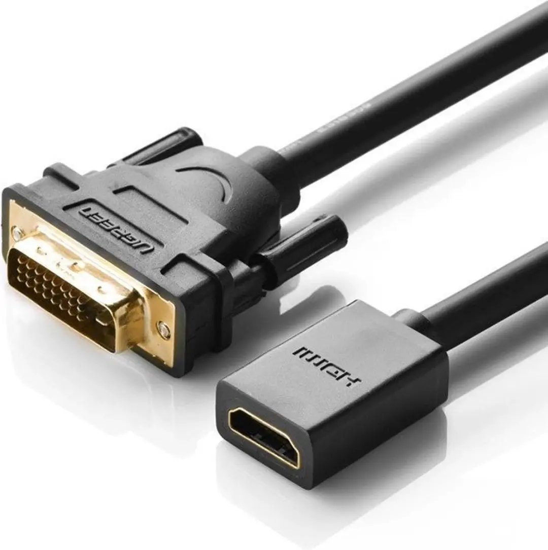 UGREEN DVI naar HDMI Adapter 0,15m - Mannelijk/Vrouwelijk